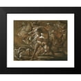 thumbnail image 2 of Giuseppe Cades 14x11 Black Modern Framed Museum Art Print Titled - Tullia About to Ride Over the Body of Her Father in Her Chariot (1770-1775), 2 of 5