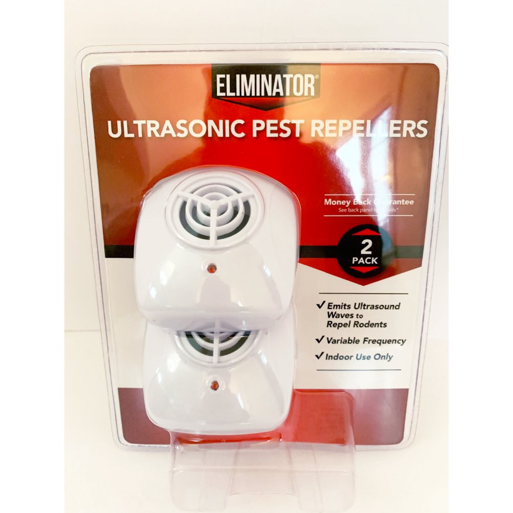 Eliminator Ultrasonic Rodent and Pest Repeller, 2 Count, Indoor Use