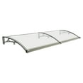 thumbnail image 4 of Front Door Arch Rainshed, Awning Window Door Awning Canopy 78.7x23.6in Entry Door Overhang Aluminum Alloy Awning Outdoor Window Awning Door Canopy, Window Awning Exterior,Sun UV, Rain Snow Protection, 4 of 10