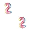 thumbnail image 3 of Bewildely Globos digitales esférica de cumpleaños Fácil de inflar Suministros para fiestas Decoración de compromiso Adorno maravilloso gradiente rampa de gradiente2 2piezas Bewildely CBP381774, 3 of 5