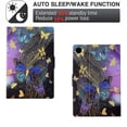 thumbnail image 7 of for Samsung Galaxy Tab A9+ 11.0" 2023 SM-X210 / SM-X215 / SM-X216 Case, Pattern PU Leather Full Body Protective Adjustable Stand Cover with Card Pocket Folio Flip Case Cover, Gold Butterfly, 7 of 7