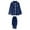 #02/Navy Blue Men, variant on Christmas Pajamas for Kids Satin Silk Green Pajamas PJs Solid Family Matching Sleepwear Loungewear 2-Piece Pants Set for Child