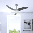 thumbnail image 2 of Ventilador de techo 42", 2 luces E27 40W, acabado plateado, 3 aspas, 3 velocidades, 2 of 2