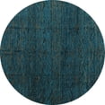 thumbnail image 1 of Ahgly Company Indoor Round Abstract Light Blue Modern Area Rugs, 6' Round, 1 of 4