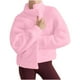 thumbnail image 5 of Sudadera corta,Chaqueta de terciopelo con capucha de doble cara para mujer, forro polar, cremallera frontal completa, cuello alto, manga larga, bolsillos, ropa deportiva informal, sopatenor, 5 of 9