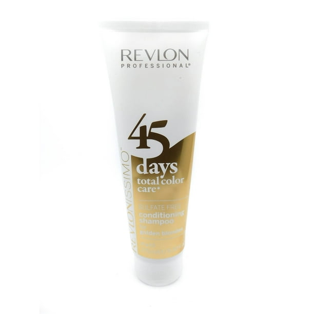 Revlon 45 Days Total Color Care Sulfate Free Conditioning Shampoo For Golden Blondes 9 30 Fl Oz Walmart Com Walmart Com