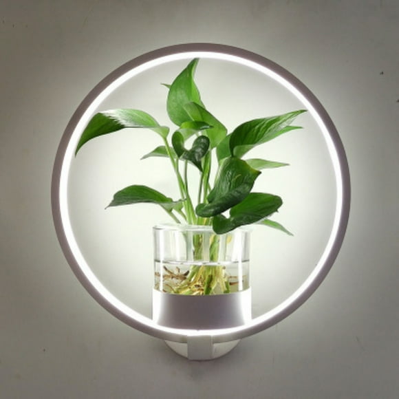 RKSTN Modern Metal LED Wall Light White Warm 3000K Indoor Flower Pot