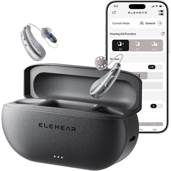 ELEHEAR-Beyond Hearing Aids, OTC Hearing Aids for Seniors and Adults with AI Powered Speech Enhancement, Superior Sound Quality, Bluetooth Enabled & App Control, Upgraded Receiver