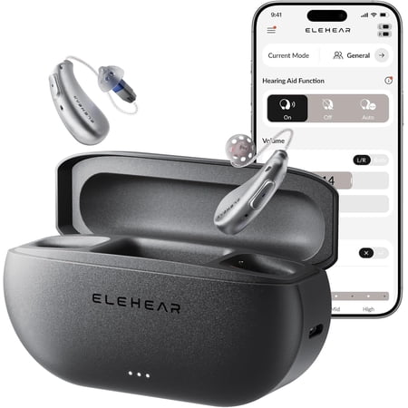 ELEHEAR-Beyond Hearing Aids, OTC Hearing Aids for Seniors and Adults with AI Powered Speech Enhancement, Superior Sound Quality, Bluetooth Enabled & App Control, Upgraded Receiver