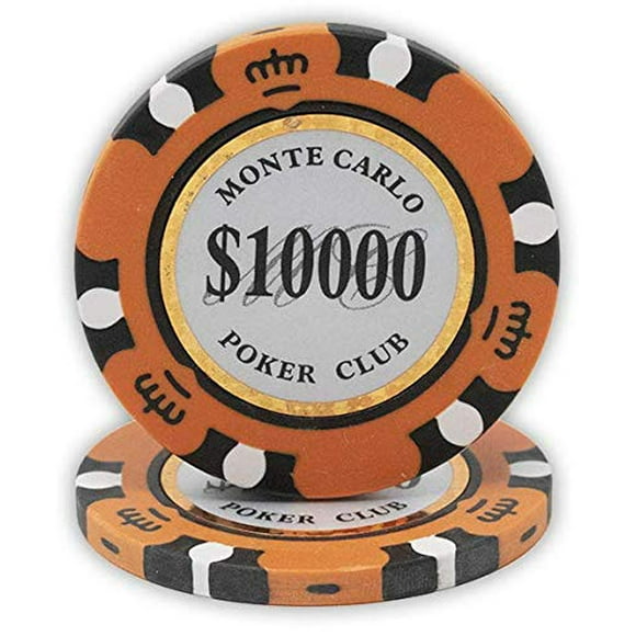 Fichas de póquer DA VINCI Monte Carlo Poker Club, 14 g, arcilla x50