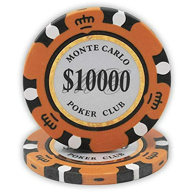 Fichas de póquer DA VINCI Monte Carlo Poker Club, 14 g, arcilla x50