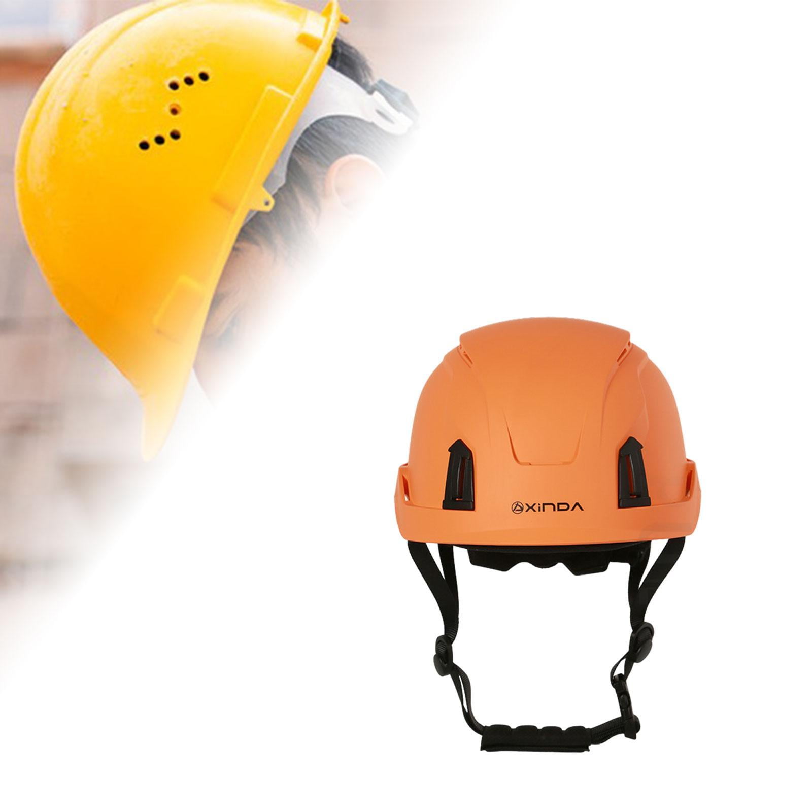 MAGIDEAL Construction Helmet for Adults Hard Hat for Arborist Outdoor Industrial Work Orange
