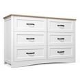 thumbnail image 6 of Asofer 4 Drawer Dresser with Metal Handles, Dresser for Bedroom, Office, Living Room, Hallway, White, 6 of 10