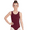 Burgundy, variant on High-Neck Tank Leotard - Girls