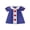 Blue, variant on RUINIXCW Toddler Baby Girl Back to School Dress Kids Kindergarten First Day of School Outfits Toddler Girl Summer Fall Dress Puff Short Sleeve Doll Collar Apple Bow Embroidery Ruffle Trim Dress