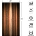 thumbnail image 6 of Small Stall Shower Curtain 36 x 72, Half Narrow Brown Fabric Shower Curtain Set with Hooks, Cool Glass Texture and Vintage Stripe Art Waterproof Shower Curtains for Brown Bathroom Decor, 6 of 6