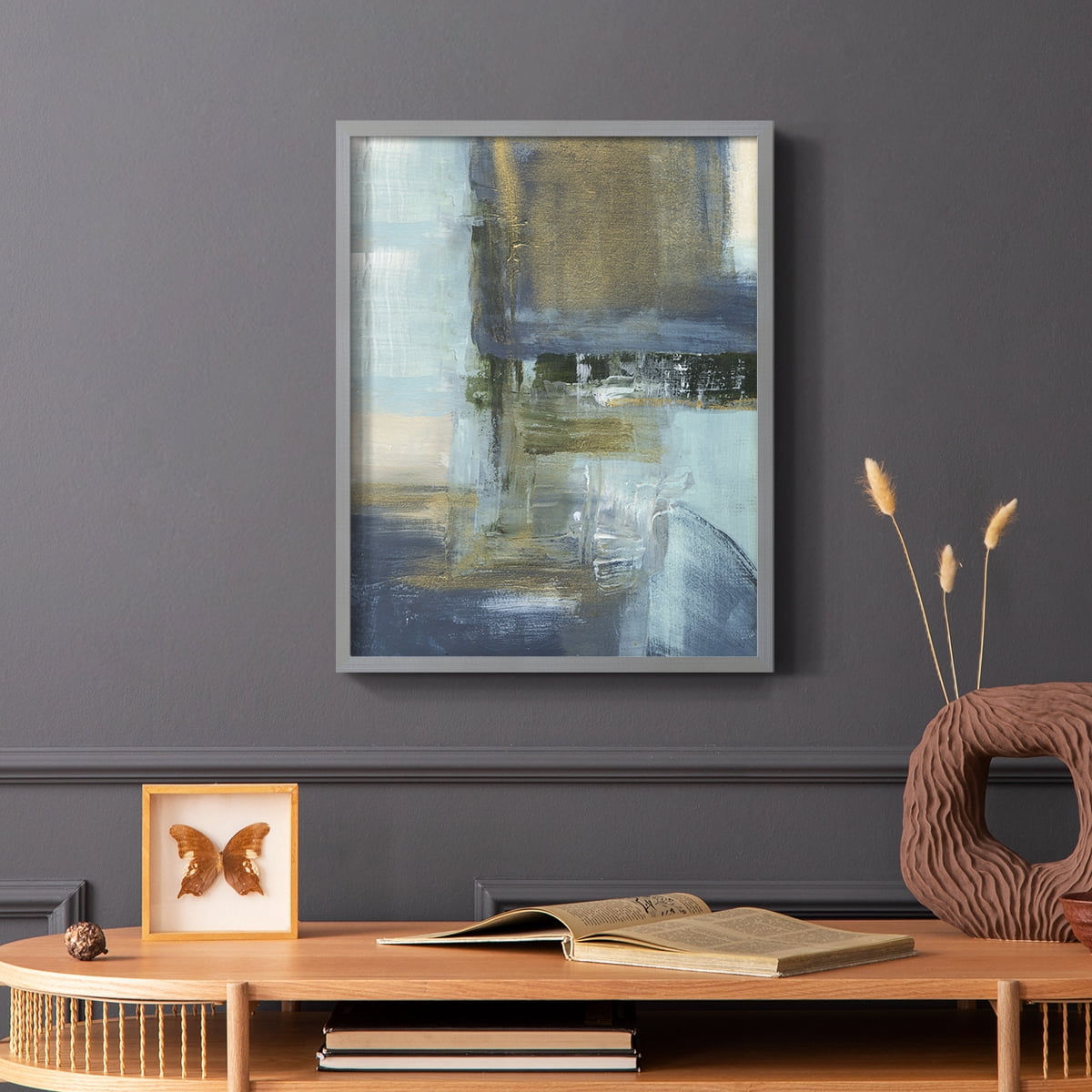 Sand Pond Summer II in Gray Solid Wood 8 x 10 Framed Print