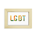 thumbnail image 1 of Colorful LGBT Rainbow Desktop Decorate Photo Frame Picture Art Painting 5x7 inch, 1 of 3