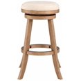 thumbnail image 3 of Fenton Swivel Backless Bar Stool - Driftwood Wire-Brush, 3 of 5
