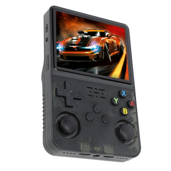 Handheld Retro Gaming Console, for Linux System Portable Game Console Dual 3D Joystick Charging Guard  for Entertainment 32GB+64GB