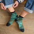 thumbnail image 3 of Naloa Green And Gold Marble Ankle Socks for Women Non Slip Socks No Show Socks Classic Low Cut Casual Socks Casual Socks, 3 of 7