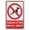 Warning Sign 3, variant on Metal Sign Fire Exit Keep Clear At All Times Do Not Block 8"x12", Acrylic Safety Warning Sign, Indoor Outdoor Use for Home Business Facility Office