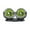 Green, variant on Pompotops Cooling Folding Car Double-headed Fan Large Trucks Minifans Double-headed Car With Strong Silent Car Electric Fan, Green