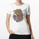 thumbnail image 1 of Playera Dama Jaguar Con Plumas Animal Azteca Once  Playera manga corta, 1 of 3