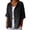Black #21, variant on Dresfit Button Down Tops Women V Neck Linen Shirts Summer 2026 Short Sleeve Boho Blouses Open Front Solid Plus Size Vacation T Shirts Army Green S