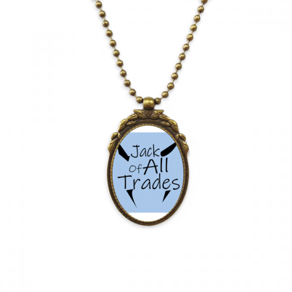 Jack Of All Trades Art Deco Fashion Antique Necklace Vintage Bead Pendant Keychain
