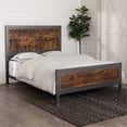 thumbnail image 1 of Walker Edison Industrial Queen Size Bed - Brown, 1 of 2