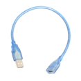 thumbnail image 4 of Cable de extensión USB 2.0 alto transparente 0.3 metros perfke Cable de extensión estándar, 4 of 8