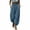 #0135-Light Blue, variant on Sokhug Womens Drawstring Elastic Waist Harem Pants Lightweight Textured Cotton-Blend Loose Fit Casual Trousers with Side Pockets