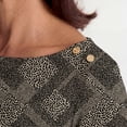 thumbnail image 4 of Jessica London Women's Plus Size Boatneck Tunic Top 3/4 Sleeve Shirt  Loose Fit, 4 of 6