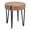 Natural, variant on Creative Co-Op Round Wood Side Coffee Table with Metal Hairpin Legs, Black and Natural
