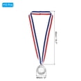 thumbnail image 2 of Uxcell Blank Award Medals, 10 Pack Silver Award Medals with Ribbon, Make Your Medals Kit, 2 of 7