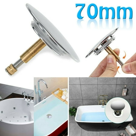 

70Mm Drain Stop Home Kitchen Bathroom Sink Bath Tub Floor Water Stopper Plug Uk