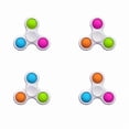 thumbnail image 2 of Assorted Color Fidget Spinner 5-Pack for Stress Relief and Fun Play for All Ages, 2 of 5