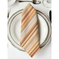 thumbnail image 2 of Burnt Orange Striped Cloth Napkins Washable Set of 8, Farmhouse Orange Ombre Stripes Reusable Dinner Table Napkins Cloth Bulk for Weddings Kitchen Restaurants Hotel Events Parties 20 x 20 Inch, 2 of 9