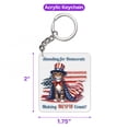 thumbnail image 5 of Democratic Manx Making Meow Count Election 2024 Acrylic Keychain Cat Lover Kitten Owner Gifts Collar Charm Tag Keyring - 01001, 5 of 5