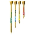 thumbnail image 3 of Pride Professional ProLength Plus Max Wood Golf Tee, 4", Natural/Green, 50 Count, 3 of 5