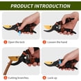 thumbnail image 2 of Gardening pruning shears, premium gardening pruning shears as sharp as a razor, heavy-duty gardening scissors — they can perfectly cut through anything in your yard., 2 of 6