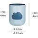 thumbnail image 2 of Rabyleo Simple Cloud mouthwash Cup Home Brushing Cup Creative Cute Couple mouthwash Cup. (Dark Green & Light Blue), 2 of 4