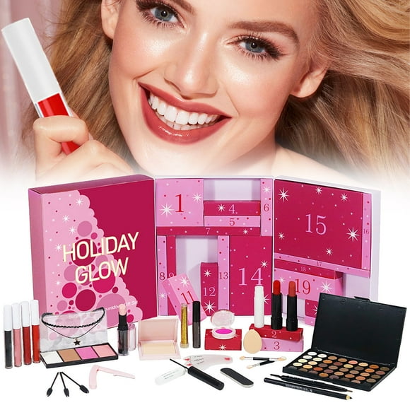 Beauty Advent Calendar 24 Day Makeup Set Advent Calendar Makeup Set Christmas Holiday Countdown Calendar Lipstick Eyeshadow Makeup Set Party Gift For Teenage (20ml)
