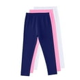 thumbnail image 2 of THDHVS Girls Leggings,3 PC Bottom Set with Solid Color for Home and Casual Wear Warm Layering Pants Soft Elastic Waistband White, 2 of 3