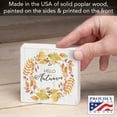 thumbnail image 3 of Highland Home "Hello Autumn" Freestanding Solid Wood Block Sign, 3 of 7