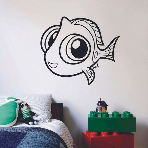 Finding Nemo Fish Cute Animal Children Cartoon Wall Sticker Art Decal for Girls Boys Room Bedroom Nursery Kindergarten House Fun Home Decor Stickers Wall Art Vinyl Decoration Size (20x20 inch)