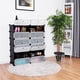 thumbnail image 4 of Mueble Modular para Zapatos Costway 12 Compartimentos PP Negro y Transparente 95x37x109cm, 4 of 10