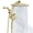 Gold, variant on INAVAMZ 12 Inch High Pressure Rain Shower Head and 9 Sprays Handheld Combo with Magnetic Docking and Power Jet, Removable Handheld Showerheads with 60” Hose, Anti-Clog, Nickel