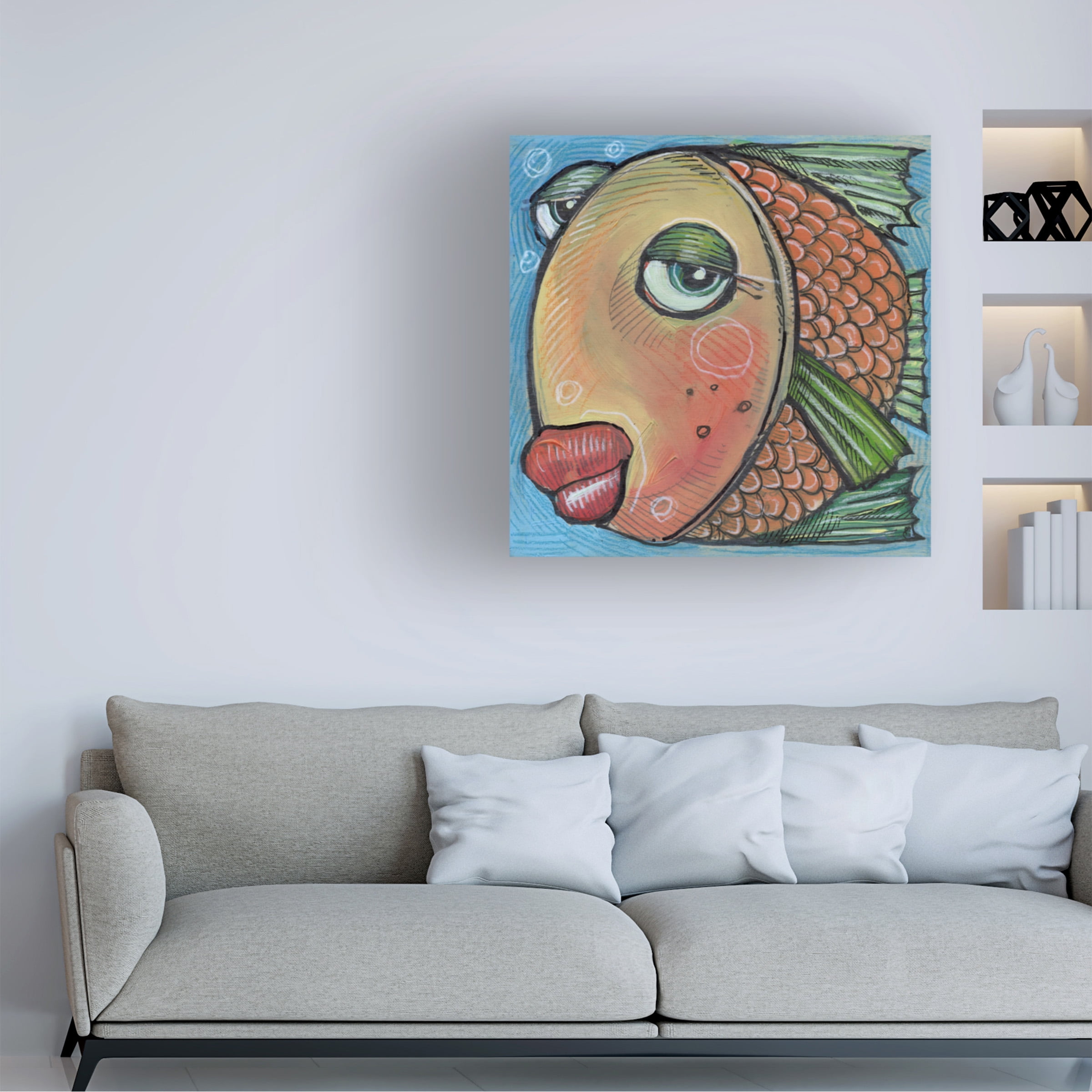 Tim Nyberg 'Fish 3 2019' Canvas Art
